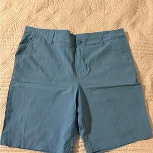 adidas Light Blue Flat Front Shorts